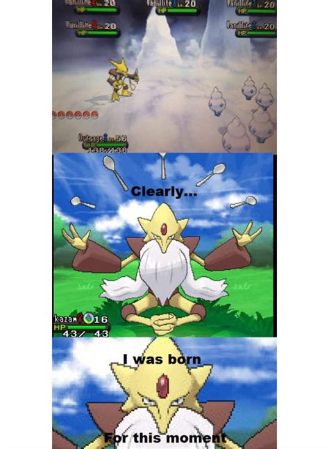 why does alakazam have spoons.